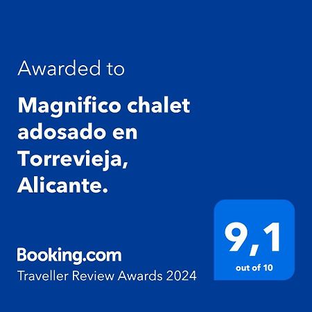 Magnifico Chalet Adosado En Torrevieja, Alicante. Eksteriør billede